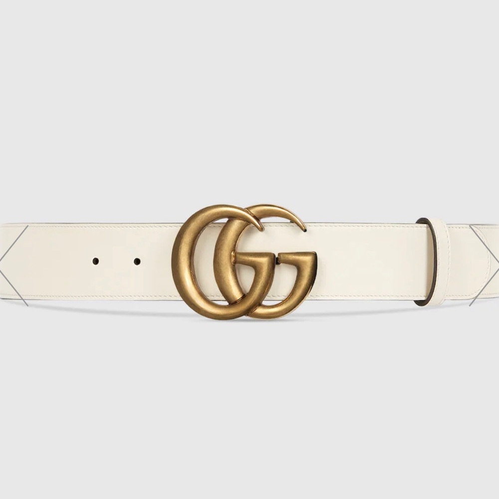 Gucci Double G Buckle Leather Belt